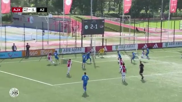 Archiefbeeld van AZ Onder 15 tijdens een eerdere uitwedstrijd bij Ajax Onder 15