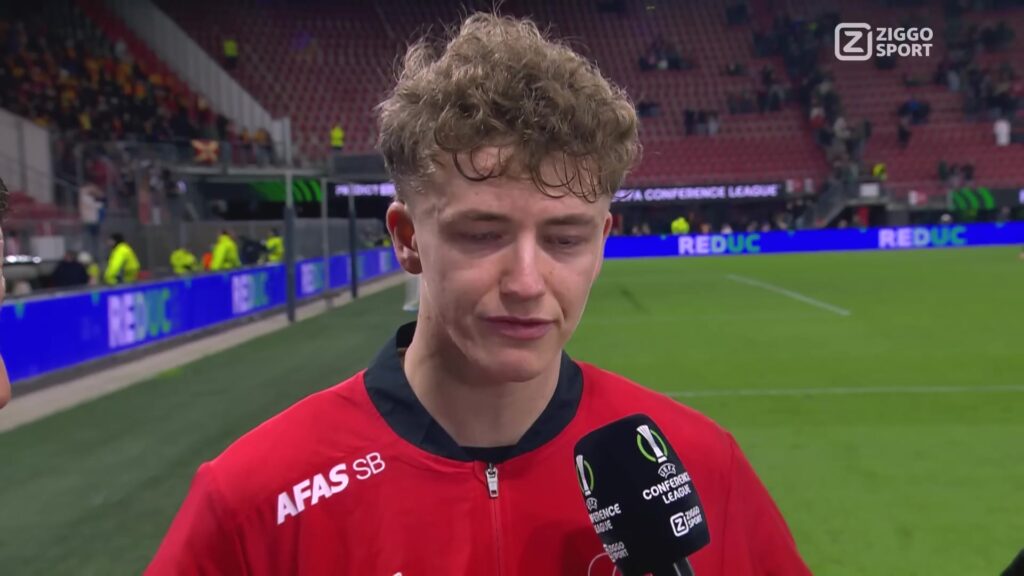 Kees Smit tijdens een eerder interview als AZ-speler.