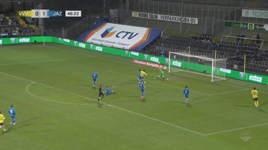 Eerder duel van VVV-Venlo tegen Jong AZ in De Koel