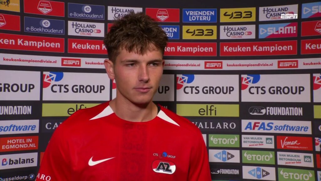 Lewis Schouten tijdens een eerder interview bij AZ