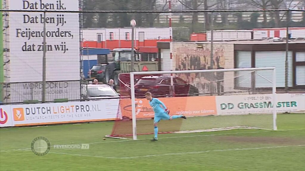 AZ en Feyenoord Onder 19 tijdens een eerdere wedstrijd. Archiefbeeld.
