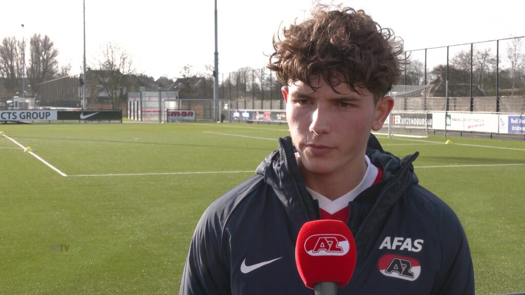 Lewis Schouten tijdens een eerder interview bij AZ