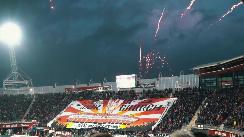 Een eerdere sfeeractie in het AFAS Stadion
