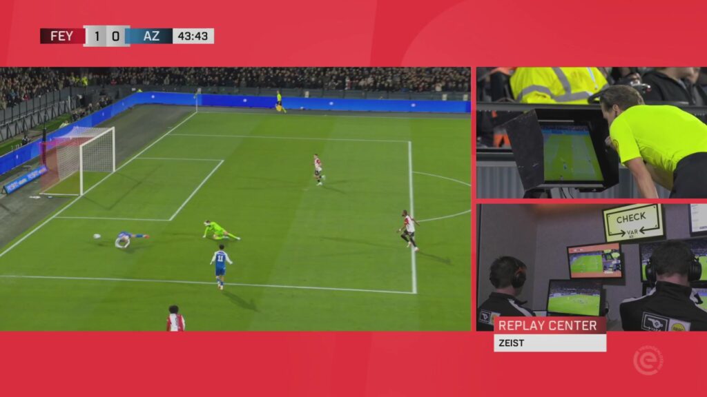 Televisieanalyse van het strafschopmoment bij Feyenoord tegen AZ