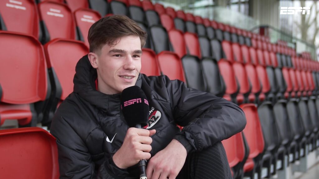 Wouter Goes tijdens een eerder interview bij AZ.